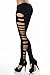 WOW CLOTHES Sexy Womens Stretchy Side Ripped Leggings Skinny Pants Tights Clubwear (Black)