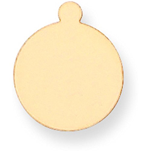 14K Gold Round Stamping Disc 0.032