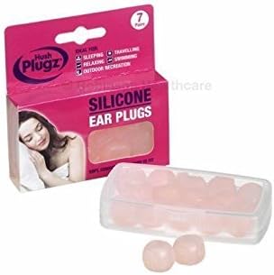 Robinson Healthcare Hush Plugz Silicone Earplugs 7 works, Peach, 7 Pair (Pack of 1) - Image 3