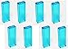 Lego Parts: Brick 1 x 2 x 5 (PACK of 8 - Transparent Light Blue)