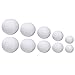 Outus White Round Paper Lanterns Lamp for Birthday Wedding Party Decorations Crafts, 10 Pack