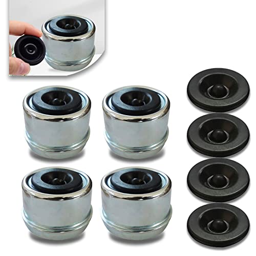 yonwait 4 PCS 1.98" Trailer Hub Bearing Dust Caps, Trailer Axle Dust
