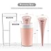 INNOKA Ultrasonic Portable USB Travel Humidifier Cool Mist Mini Humidifier [Auto Shut-Off, Whisper Quiet & Detachable USB Cable] w/ LED Light Indicator for Home Bedroom Office Hotel Car, 280ml, Pink