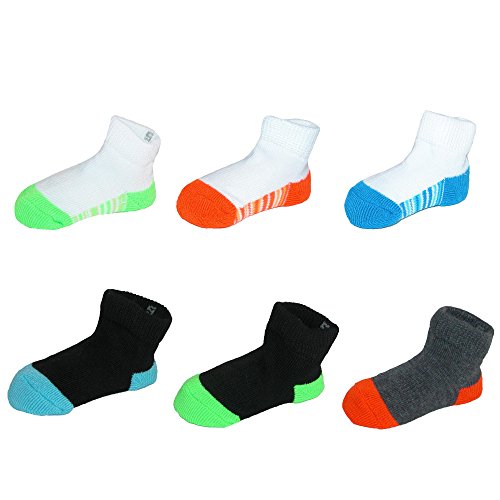 Fruit of the Loom Boy`s Infant/Toddler Core 6 Pack Low Cut Socks