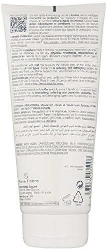 Klorane Ultra-Gentle Conditioner with Oat Milk, Suitable for the Entire Family, Paraben and Sulfate-Free, 6.7 Fl Oz