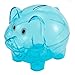 Xiaoqing-US Cartoon Plastic Piggy Bank Coin Money Cash Saving Box for Kid (Blue)