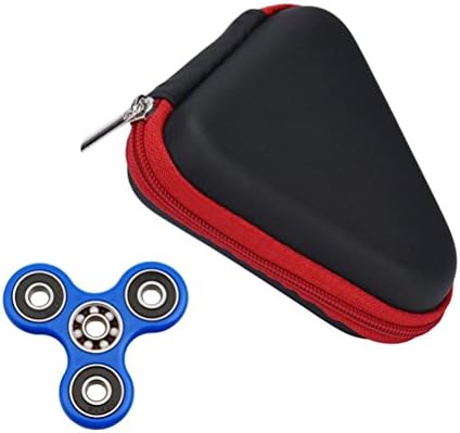 Hand Spinner Bag Box, Shufua Gift For Fidget Hand Spinner Triangle Finger Toy Focus ADHD Autism Bag Box Carry Case Packet (red)