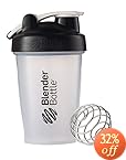 BlenderBottle Classic Loop Top Shaker Bottle, Clear/Black, 20-Ounce