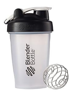 BlenderBottle Classic Loop Top Shaker Bottle, Clear/Black, 20-Ounce