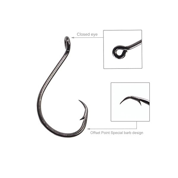 Croch-150-Pack-Octopus-Circle-Hooks-6-Size-1-10-20-30-40-50