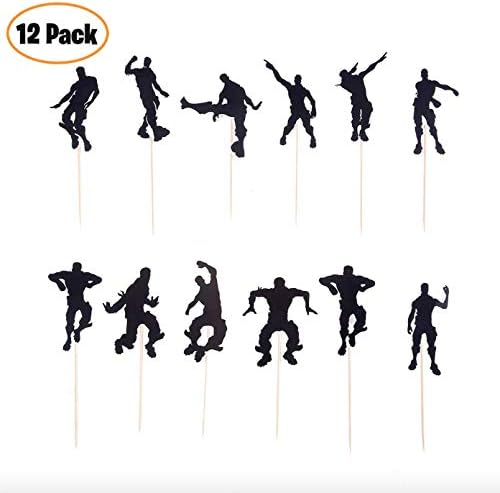 Battle Royale Floss Themed Cake Toppers for Party Supplies and Birthday Decorations