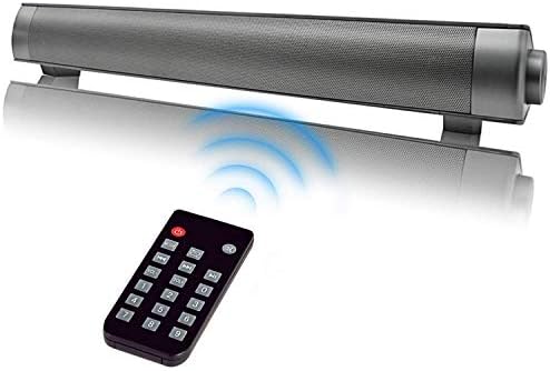 JAKROO Soundbar, subwoofer, wireless home theater stereo speakers, TV Bluetooth stereo, 4 full-range drivers (40W, fiber optic cable, remote control)