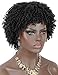 Kalyss Premium Synthetic Short Afro Kinky Curly Wigs for Black Women Realistic Black Curly Wigs Lightweight Soft Natural Curls Hair Wigs