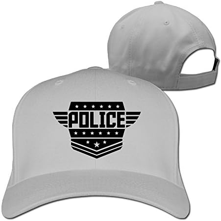 Police Coat Of Arms Rank Badge Peaked Hat Flexfit Hat One Size Ash