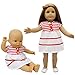 ZITA ELEMENT 5 Pcs Fashion Cute Dresses for 14 Inch to 16 Inch Baby Doll Clothes, American 18 Inch Girl Doll and Other 18 Inch Doll Clothes Outfits Xmas Gift
