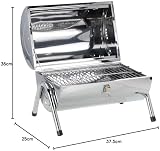 Hi-Gear Stainless Steel Double Sided BBQ, Portable & Compact for Camping view 8