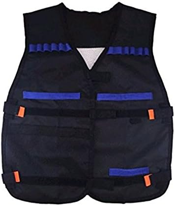 Errollina Newest Camouflage Adjustable Tactical Nerf Foam Dart Elite Series Blasters Vest Kid Children Gun Toy Indoor Outdoor Play Game Thickened Waistcoat Firm Accessory Birthday Gift Set Tool Kit