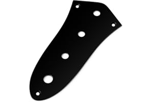 Metallor Bass Guitar Control Plate Mounting Plate 4 Holes for Jazz Bass Guitar Parts Replacement Black.