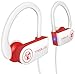 TREBLAB XR100 Bluetooth Sport Headphones, Best Wireless Earbuds for Running Workout, Noise Cancelling Sweatproof Cordless Headset for Gym Use, True Beats Earphones w/Mic, iPhone Android (White)