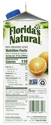 Florida's Natural Orange Juice, No Pulp Plus Calcium - Image 2