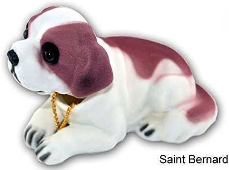 Leofan Car Decorations Nodding dog Vehicle decoration Bobble Head Dogs Bobbing Heads on Car Dash Puppy for Car Shepherd Lover (S Bernard)