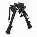 JINSE Tactical Bipod 6- 9 Inches Adjustable Folding Spring Return with Adapter