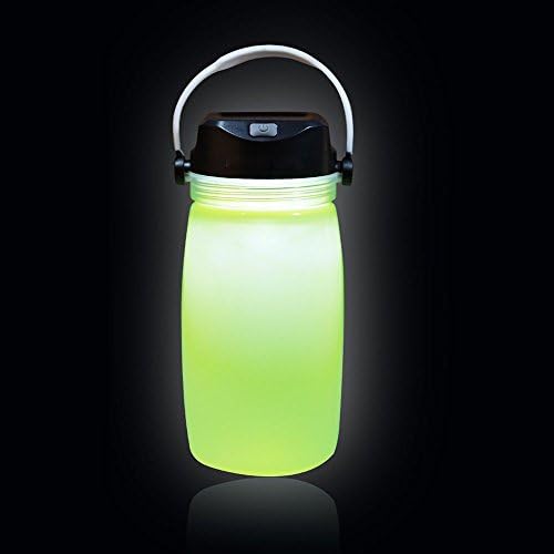 Lanterns Solar Lantern USB Led Foldable Waterproof Silicone Bottle Light Camping Hiking solar lantern solar lantern decorative Green
