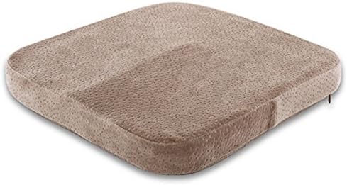 Oxfox comfortable memory foam seat cushion brown for tailbone protection back thigh muscles relief perfect for car seat office chair