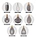 Silicone Kitchen Utensils - 8PCS Cooking Utensils Set with Natural Bamboo Wood Handle for Nonstick Cookware,Best Kitchen Tools for Gift,Grey