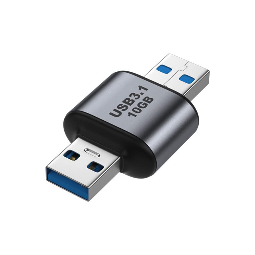 NFHK USB 3.0/3.1 Type A Male to USB 3.0/3.1 A Male Data Adapter 10Gbps Extension for Laptop Desktop