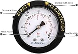 Uharbour 60 psi Manometer 2" Dial 1/4" BSPT Back Mount Water Pressure Gauge view 7
