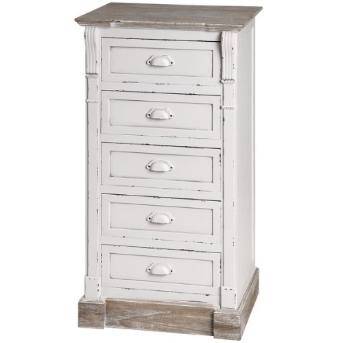 Style A Room Antique White Tall Boy Chest Drawers Shabby Chic