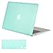 MOSISO Compatible with MacBook Air 13 inch Case Old Version 2010-2017 Release (Models: A1466 & A1369), Plastic Hard Shell Case & Keyboard Cover Skin, Mint Green