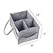 Baby Diaper Caddy Organizer- Nursery Storage Bin for Diapers, Wipes & Toys | Portable Car Storage Basket | Changing Table Organizer | Baby Shower, Newborn Registry Gift Idea