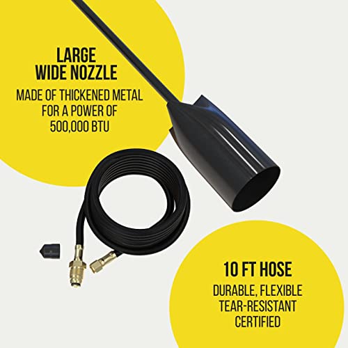 Propane Torch Weed Burner 500,000 BTU Flame Weeder Kit with Carry