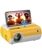 Mini WiFi Projector Portable, Led Phone Projector with 1080P HD Support, Small Projector for iPhone, Outdoor Movie, Home Theater, Video Gaming, Kids Gift, Projecteur Salange