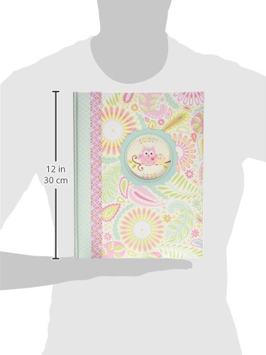 C.R. Gibson 'Sweet Baby' Pink Owl First Five Years Girl Memory Baby Book, 64pgs, 10'' W x 11.75'' H