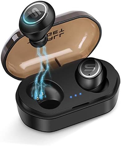 Bluetooth Earbuds, True Wireless Earbuds IPX7 with Charging Box, Built-in Mic Sports Bluetooth Headphones V5.0 (Small)