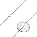 1.6mm 925 Sterling Silver Nickel-Free Box Chain Necklace, 22 inches - Made in Italy + Cleaning Cloth