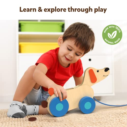 Skillmatics Push and Pull Toy Pooping Puppy, Interactive Pretend Play