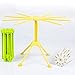 GOZIHA Pasta Drying Rack Noodle Stand with 10 Bar Handles Collapsible | Household Noodle Dryer Rack Hanging for Home Use | Spaghetti Drying Rack Noodle Stand | Easy Storage and Quick Set-Up (Yellow)