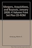 Paperback Mergers, Acquisitions, and Buyouts: February 2008 Edition (4 Vols. Plus CD-ROM) Book