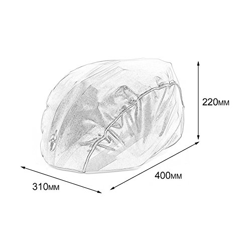 Baynne Dust-Proof Cycling Helmet Cover Downhill Mountain Bike Road Bike Rain Cover(Color:Black)