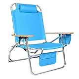 Big Jumbo Heavy Duty 500 lbs XL Aluminum Beach Chair for Big & Tall