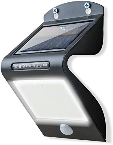 Clearon Plating Solar Lights Outdoor, Super Bright Security Solar Wall Lights With Motion Sensor 20 LED For Patio, Garage, Garden, Balcony, RV