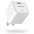 TOZO C1 USB Wall Charger 20W PD Power Adapter USB Charger Block Type C Charger Fast Charging Compatible with iPhone 15/14/14 Plus/14 Pro/14 Pro Max Series, Samsung Galaxy Series White