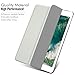 MoKo Case Fit 2018/2017 iPad 9.7 6th/5th Generation - Slim Lightweight Smart Shell Stand Cover with Translucent Frosted Back Protector Fit Apple iPad 9.7 Inch 2018/2017, Silver(Auto Wake/Sleep)