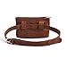 Fashion Brown Velvet Fringe Tassel Waist Fanny Pack Belt Bag Travel Purse for women