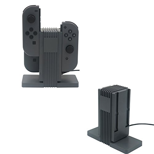 J&TOP 4 in 1 Joy-Con Charge Dock for Nitendo Switch with USB-C Cable - Thumbnail 5