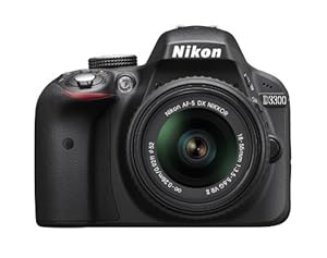 Nikon D3300 1532 18-55mm f/3.5-5.6G VR II Auto Focus-S DX NIKKOR Zoom Lens 24.2 MP Digital SLR – Black